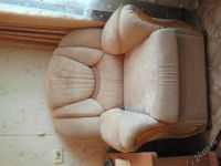 Лот: 1766710. Фото: 3. диван+кресло, ткань-флок-велюр. Мебель