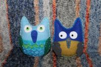 Лот: 3141189. Фото: 3. Совушка ручной работы (украшена... Красноярск