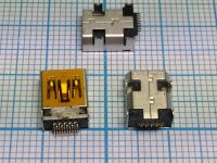 Лот: 12287908. Фото: 2. Разъём mini-USB №24 10pin. Радиодетали  (электронные компоненты)
