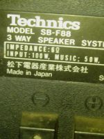 Лот: 4962245. Фото: 4. Technics SB-F88 (made in Japan... Красноярск