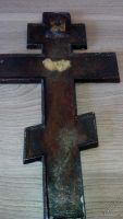 Лот: 5861223. Фото: 2. Крест киотный поморский "Распятие... Живопись, скульптура, фото