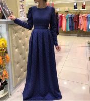 Лот: 9607296. Фото: 4. Платье "Лера" синее с 44 по 46... Красноярск