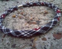 Лот: 18418358. Фото: 2. Ожерелье женское бисерное "Барберри... Ручная работа