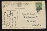 Лот: 467511. Фото: 2. поздравление из Англии 1914 года. Открытки, билеты и др.