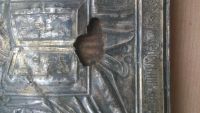 Лот: 13384457. Фото: 2. Икона Господь Вседержитель в серебряном... Живопись, скульптура, фото