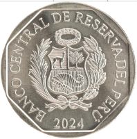 Лот: 24954860. Фото: 3. Перу 1 соль 2024 года 2-я монета... Коллекционирование, моделизм
