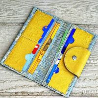 Лот: 17203867. Фото: 5. Кошелек из натуральной кожи ручной...
