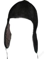 Лот: 7406. Фото: 2. Шапка-шлем чёрная, замша и иск... Женская одежда