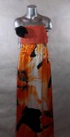 Лот: 12014308. Фото: 3. Платье-сарафан оранж.с цветком... Одежда, обувь, галантерея