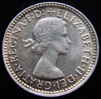 Лот: 9404717. Фото: 2. Австралия 6 пенсов серебром 1962. Монеты