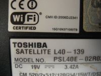 Лот: 4922205. Фото: 6. Ноутбук Toshiba L40 ( разбита...
