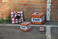 Лот: 5887443. Фото: 3. Подушка Блок TNT Minecraft 30х30... Дети растут