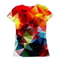 Лот: 10654374. Фото: 2. Женская футболка 3D "Polygon... Женская одежда