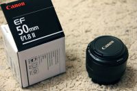 Лот: 6350983. Фото: 2. Объектив Canon EF 50 mm f/1.8... Фото, видеокамеры, оптика