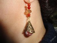 Лот: 1399228. Фото: 2. Ручная сборк серьги "Бубенчики... Ювелирные изделия, бижутерия, часы