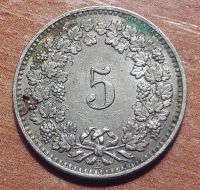 Лот: 12181702. Фото: 2. Швейцария 5 раппенов 1883. Монеты