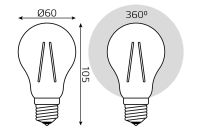 Лот: 23679853. Фото: 5. Лампа светодиодная gauss Filament