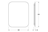 Лот: 24643125. Фото: 3. Зеркало с LED-подсветкой DEFESTO... Красноярск