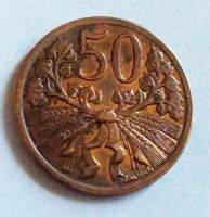 Лот: 25359416. Фото: 2. Чехословакия 50 геллеров 1947... Монеты