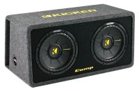 Лот: 5167090. Фото: 3. Сабвуфер корпусной двойной Kicker... Авто, мото, водный транспорт