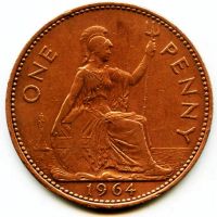 Лот: 5903932. Фото: 2. Монета Великобритания 1 пенни... Монеты