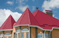 Лот: 16316747. Фото: 2. Металлочерепица "Norman" Вишневый... Строительные материалы