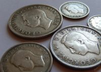 Лот: 5969272. Фото: 6. 5 монет Георга VI Серебро. Гарантия...