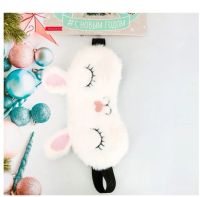 Лот: 12316118. Фото: 3. Маска для сна "Новогодний зайка... Сувениры, подарки