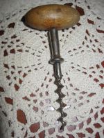 Лот: 9725623. Фото: 2. Антикварный штопор металл дерево... Антиквариат