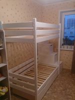 Лот: 11752373. Фото: 4. Кровать детская с ящиками - лестницей. Красноярск