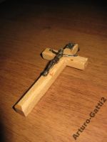 Лот: 6042165. Фото: 4. Настенное Распятие дерево бронза... Красноярск