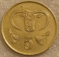 Лот: 7921936. Фото: 2. 5 центов 1988 Кипр. Монеты