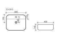 Лот: 24894056. Фото: 6. Умывальник накладной CERAMICANOVA...