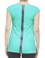 Лот: 6336469. Фото: 3. Бирюзовый топ размер 50/52. Одежда, обувь, галантерея