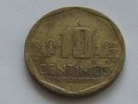Лот: 10018176. Фото: 8. Монета 10 сентимо Перу 2008 герб