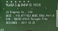 Лот: 25671541. Фото: 2. 6870C-0761A tv Sony KD-49XG8096... Запчасти для бытовой техники