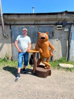 Лот: 15849552. Фото: 5. Фигура из дерева "Волк"