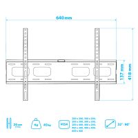 Лот: 16004014. Фото: 5. Кронштейн для LCD/LED тв 40"-...