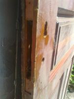 Лот: 4260534. Фото: 3. дверь деревянная б\у с шарнирами... Строительство и ремонт