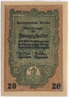 Лот: 1414629. Фото: 2. Австрия. Нотгельд. 20 геллер 1920г... Банкноты