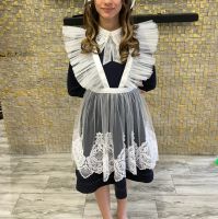 Лот: 25888504. Фото: 2. Школьная форма платье фартук воротничок. Одежда и аксессуары