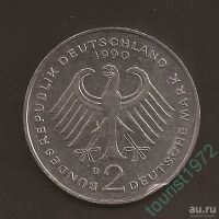 Лот: 8814455. Фото: 2. Германия 2 марки 1990 год. ФРГ... Монеты