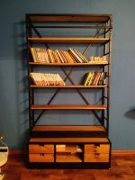 Лот: 15248317. Фото: 3. 2 шкафа для книг в силе лофт. Мебель