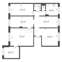 Лот: 23266417. Фото: 17. Продам 4-комн. кв. 121.6 кв.м...