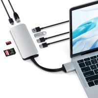 Лот: 21438991. Фото: 3. USB-хаб Satechi USB-C Dual Multimedia... Компьютеры, оргтехника, канцтовары