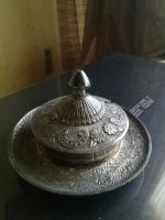 Лот: 11926104. Фото: 2. Икорница с серебрением, старая... Антиквариат