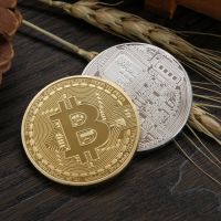 Лот: 11216363. Фото: 3. Металическая монета сувенир Bitcoin. Сувениры, подарки