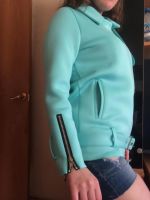 Лот: 9440676. Фото: 3. Куртка-пальто новое, голубой цвет. Одежда, обувь, галантерея