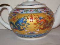 Лот: 21425102. Фото: 2. Фарфор Большой Чайник с Драконами... Антиквариат