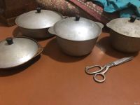 Лот: 12997064. Фото: 3. Старые советские кастрюли и большие... Домашний быт